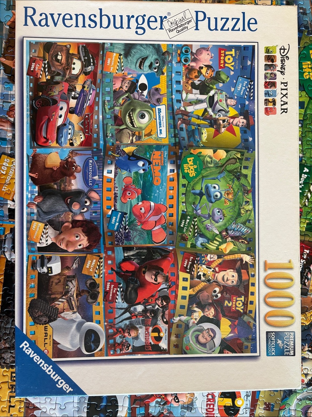 Ravensburger Pixar Movie Montage Puzzle - Blue, Red, Green